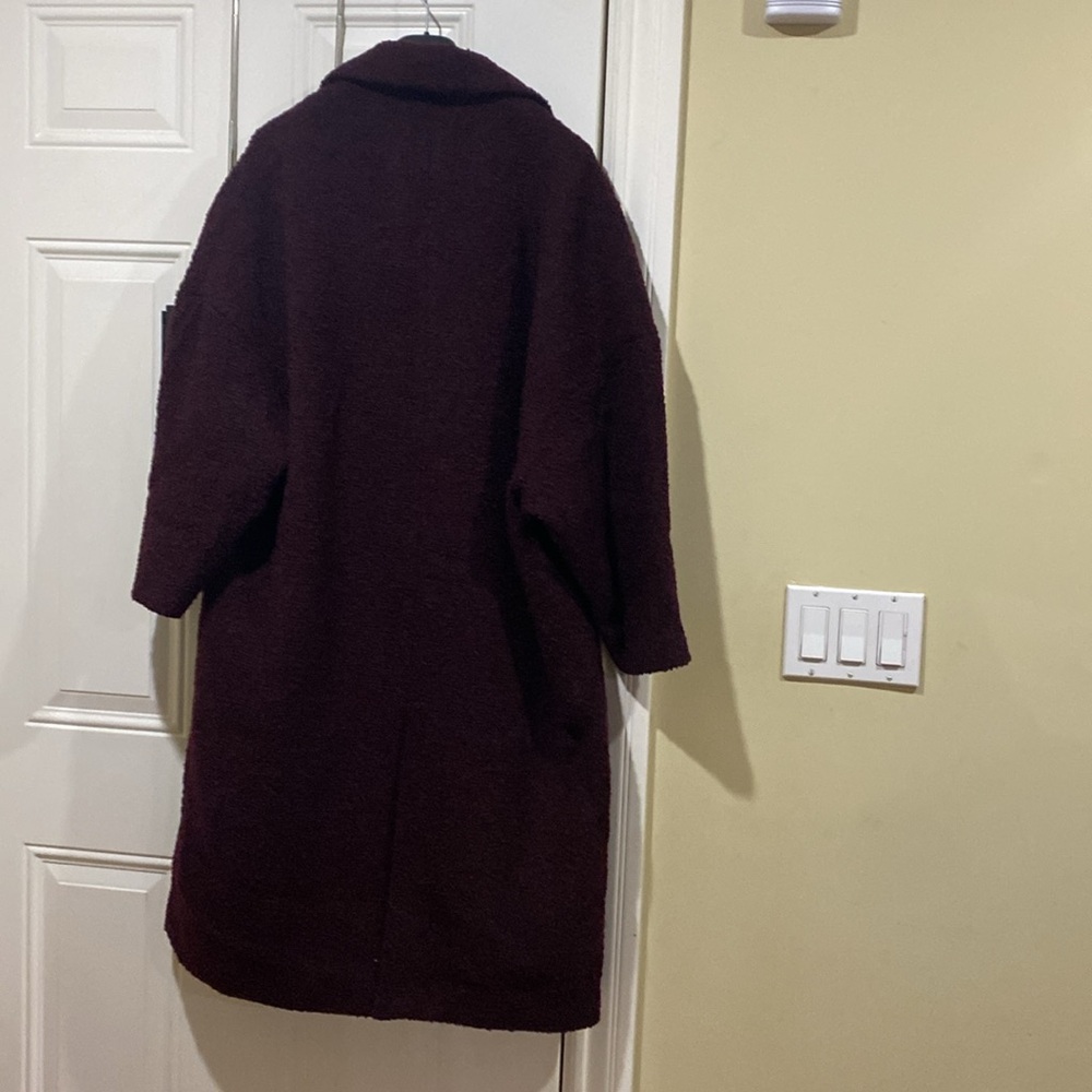 New with tag Mango burgundy Coat - Picture 13 of 16